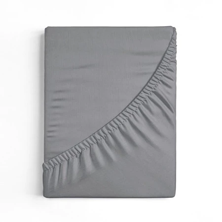 Prześcieradło z gumką, Jers4 220 x 200 x 30 cm, Stalowy