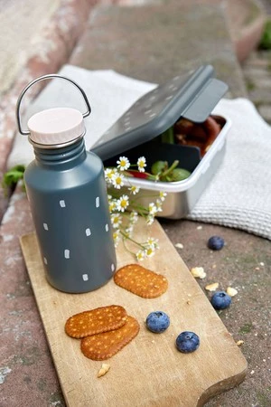 Lassig Lunchbox ze stali nierdzewnej Happy Prints granatowy