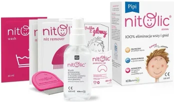 Pipi NITOLIC® Spray przeciw wszawicy 100 ml + grzebień – kompleksowy zestaw do usuwania wszy i gnid