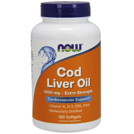 Cod Liver Oil Extra Strength - Tran 1000 mg (180 kaps.)