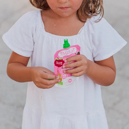 Smileat, BIO Mus z malinami i jogurtem 9m+, 100g