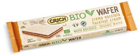 Crich Wafelki z kremem z orzechów laskowych BIO 125 g