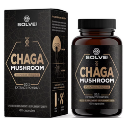 SolveLabs Chaga (Błyskoporek podkorowy) 10:1 Ekstrakt 60 kaps.