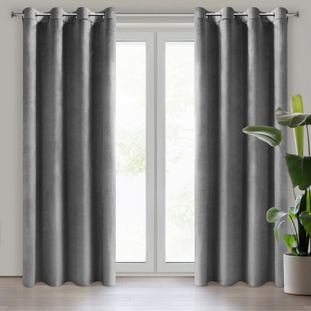 ZASŁONA GOTOWA MELANIE 140 X 250 CM STALOWY