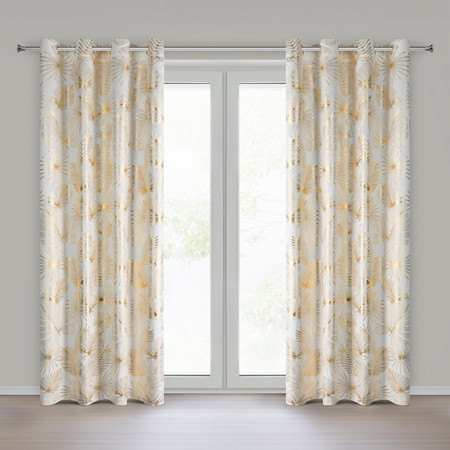 Zasłona 140 x 250 cm ZAS/ZARIA/B+ZŁOT