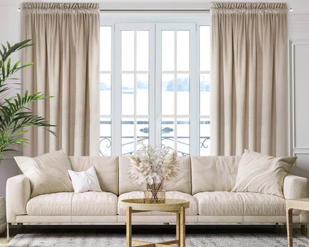 ZASŁONA GOTOWA MELANIE 140 X 250 CM BEŻOWY