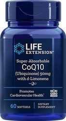 Koenzym Q10 Ubichinon Kaneka 50 mg + D-Limonen 100 mg (60 kaps.)