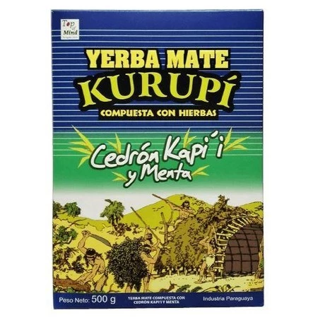 Yerba Mate Kurupi Cedron Kapi'i y Menta 500 g