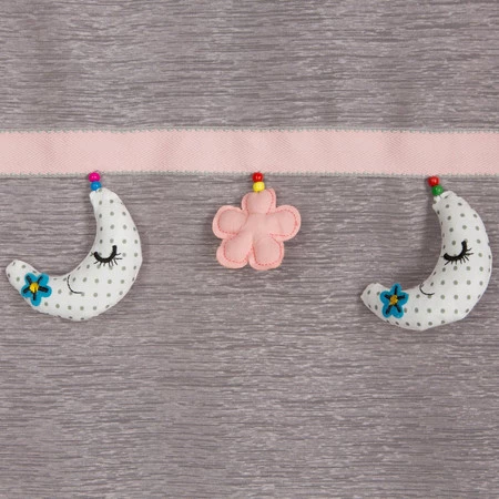 FIRANA GOTOWA MOON 2 140 X 250 CM RÓŻOWY