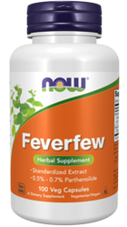 Now Foods Feverfew 100 K Zmniejsza Bóle Migrenowe