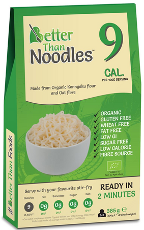 Better Than Foods Makaron Konjac Typu Noodle bezglutenowy bio 385g