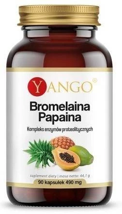 Yango Bromelaina Papaina 490 mg 90 k