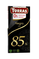 TORRAS CZEKOLADA GORZKA 85 % BEZ CUKRU BEZGLUTENOWA 75 g