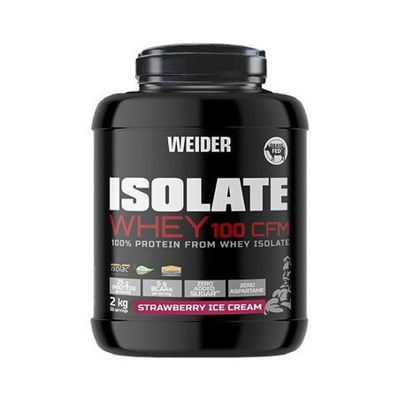 Weider Isolate Whey 100 CFM odżywka białkowe Izolat 2000 g smak lody truskawkowe