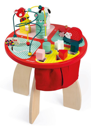 Janod Stolik edukacyjny duży drewniany Baby Forest