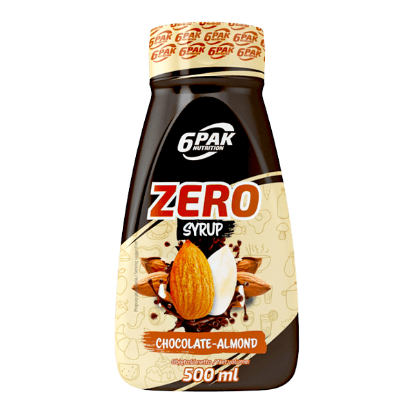 6PAK ZERO SYRUP 500ML CZEKOLADA MIGDAŁ