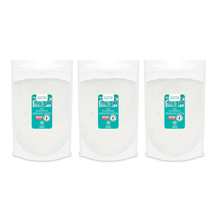 Zestaw: 3x Bio Planet − Sól kłodawska drobno mielona − 1 kg