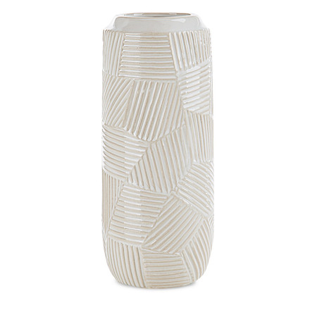 WAZON DEKORACYJNY ROMINA (03) O 12 X 30 CM KREMOWY