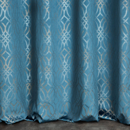 ZASŁONA GOTOWA ARETA 140 X 250 CM NIEBIESKI