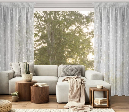 FIRANA GOTOWA MIA NA TAŚMIE 140 X 270 CM BIAŁY