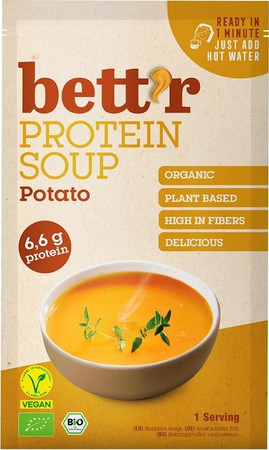 BETT’R Zupa błyskawiczna ziemniaczana, wysokobiałkowa, wegańska, bezglutenowa BIO 30 g