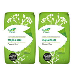 Zestaw: 2x MĄKA Z LNU BIO 400 g - BIO PLANET