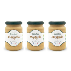 Zestaw: 3x MUSZTARDA DIJON BIO 200 g - BIOSTER