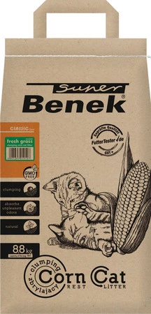 Super BENEK Corn Cat Classic Świeża Trawa 14l / 8,8kg