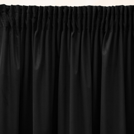 ZASŁONA GOTOWA SIBEL NA TAŚMIE 140 X 270 CM CZARNY