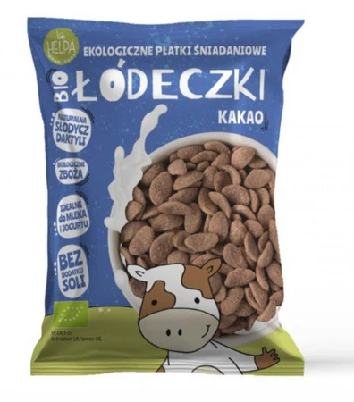 ŁÓDECZKI JAGLANO - ORKISZOWE Z KAKAO BEZ DODATKU CUKRÓW BIO 260 g - HELPA