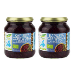 Zestaw: 2x BIO PLANET KAPUSTA CZERWONA Z JABŁKIEM BIO 340 g