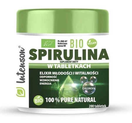 Bio Spirulina 100% suplement diety 200 tabletek