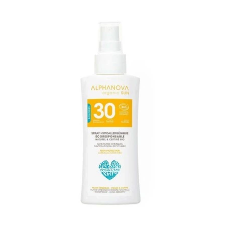 Alphanova Sun, Bio Spray z filtrem SPF30, wersja podróżna, 90g