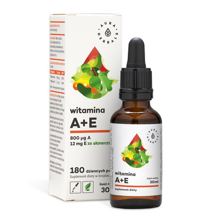 Aura Herbals Witamina A + E - 30 ml w kroplach