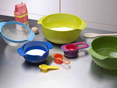 JJ - Zestaw misek i miarek Nest™ 9 Plus, multikolo