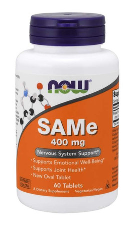 Now Foods SAMe - S-Adenozylo L-Metionina 400 mg 60 tabl.