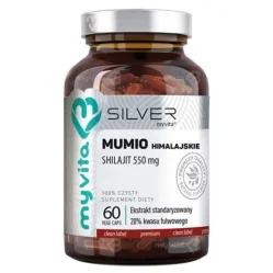 MyVita SILVER Mumio himalajskie Shilajit 550mg, 60 kaps.
