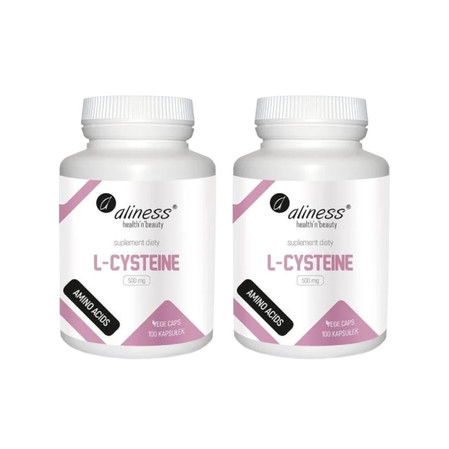 Zestaw 2x Aliness L-Cysteine 500 mg vege 100 kaps.