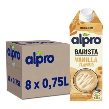 Zestaw 8x Alpro Napój Owsiano-Sojowy  Barista Wanilia 750ml