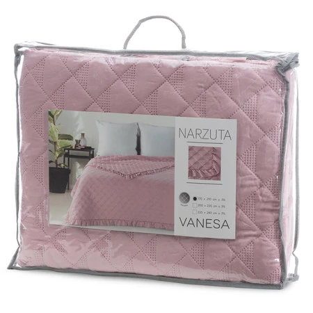 NARZUTA VANESA 220 X 240 CM PUDROWY RÓŻ