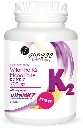 Witamina K2 MONO FORTE MK-7 200 µg z Natto x 60 kaps.