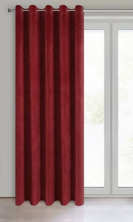 ZASŁONA GOTOWA VILLA 140 X 250 CM CIEMNOBORDOWY