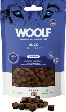 WOOLF Soft Cubes Duck Monoprotein Kaczka 100g