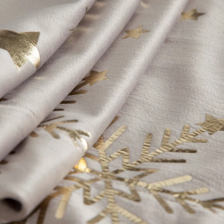 Bieżnik świąteczny dekoracyjny na stół wigilijny, rozm.: 40 x 140 cm, kolor beżowy