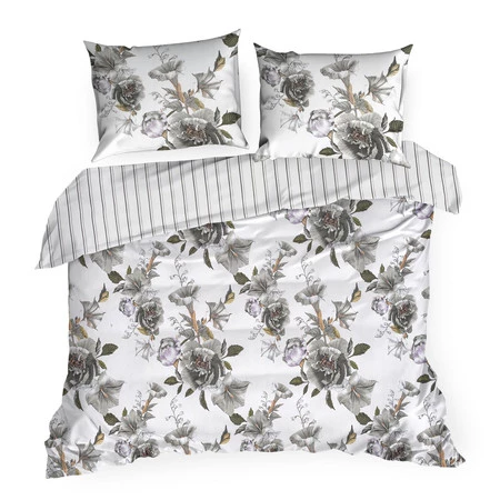 Komplet pościeli satynowej Spring 39, 140 x 200 cm, Biały