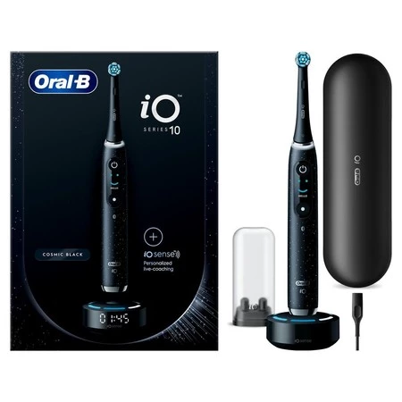 ORAL-B BRAUN SZCZOTECZKA ELEKTRYCZNA iO SERIES 10 BLACK IOM10.1B4.2AD (7 programów, 1 końcówka, 1 etui-ładujące, inteligentna ładowarka)