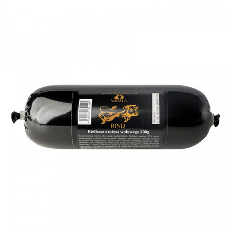 Zestaw 10x MIRALS Rind - kiełbasa z mięsa wołowego (400g)