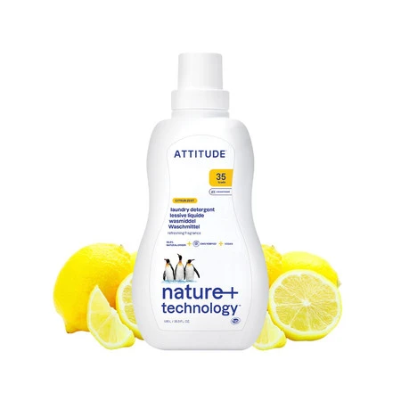 Attitude NATURE+, Płyn do prania o zapachu skórki cytrusowej, 1050 ml
