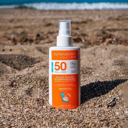 Alphanova Sun Bio, KIDS Spray Przeciwsłoneczny, filtr 50, 125g