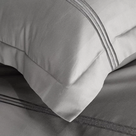 Komplet pościeli Haft4, 160 x 200 cm, Srebrny